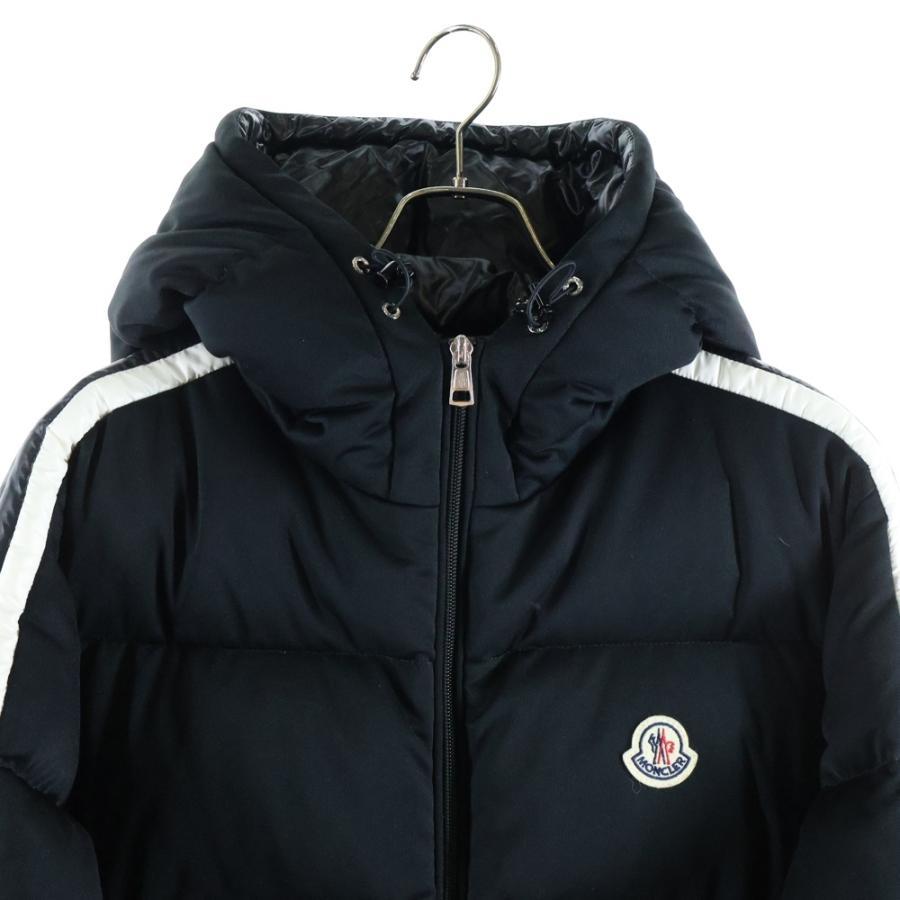 MONCLER モンクレール 22AW SANBESAN サイドライン フーデッド ナイロン ダウンジャケット ブラック H20911A00237の画像
