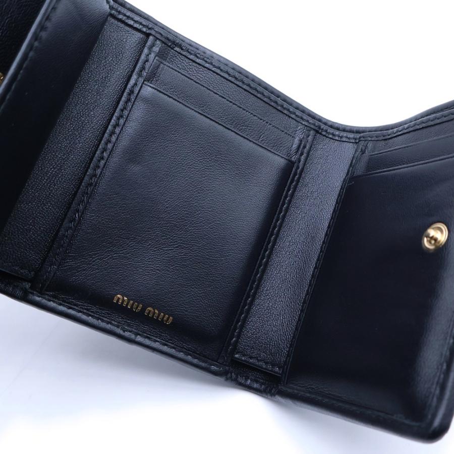 miumiu ミュウミュウ マテラッセ 折りたたみ財布 コンパクトウォレット