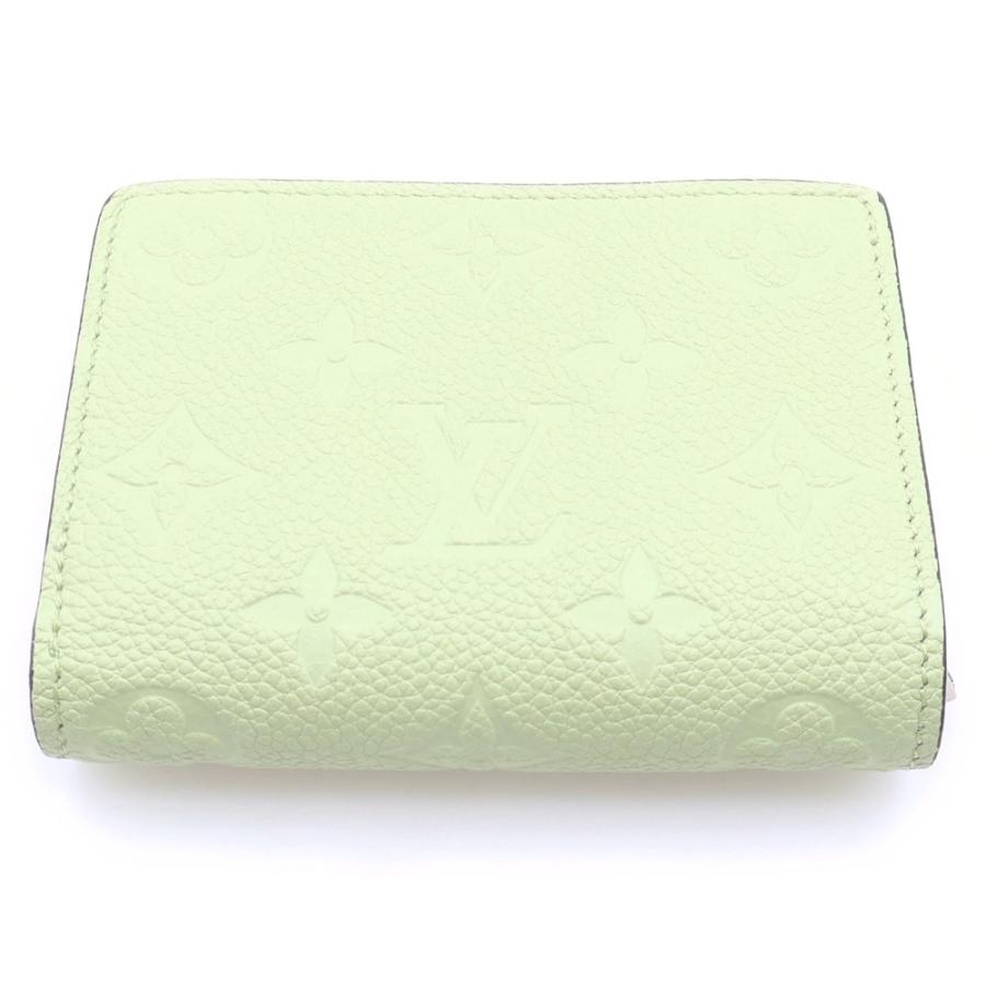 LOUIS VUITTON ルイヴィトン モノグラム・アンプラント ポルトフォイユ・クレア コンパクトウォレット 三つ折り財布 ケース ライトグリーン レザー M82515 ゴールド金具 LOUIS VUITTON（ルイ・ヴィトン） モノグラム・アンプラント