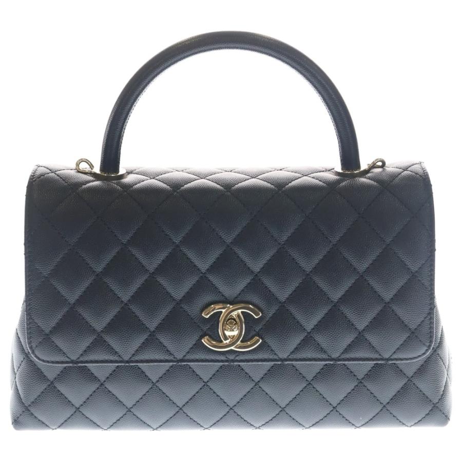 CHANEL（シャネル） ココハンドル 29 ラージ ブラック キャビアスキン