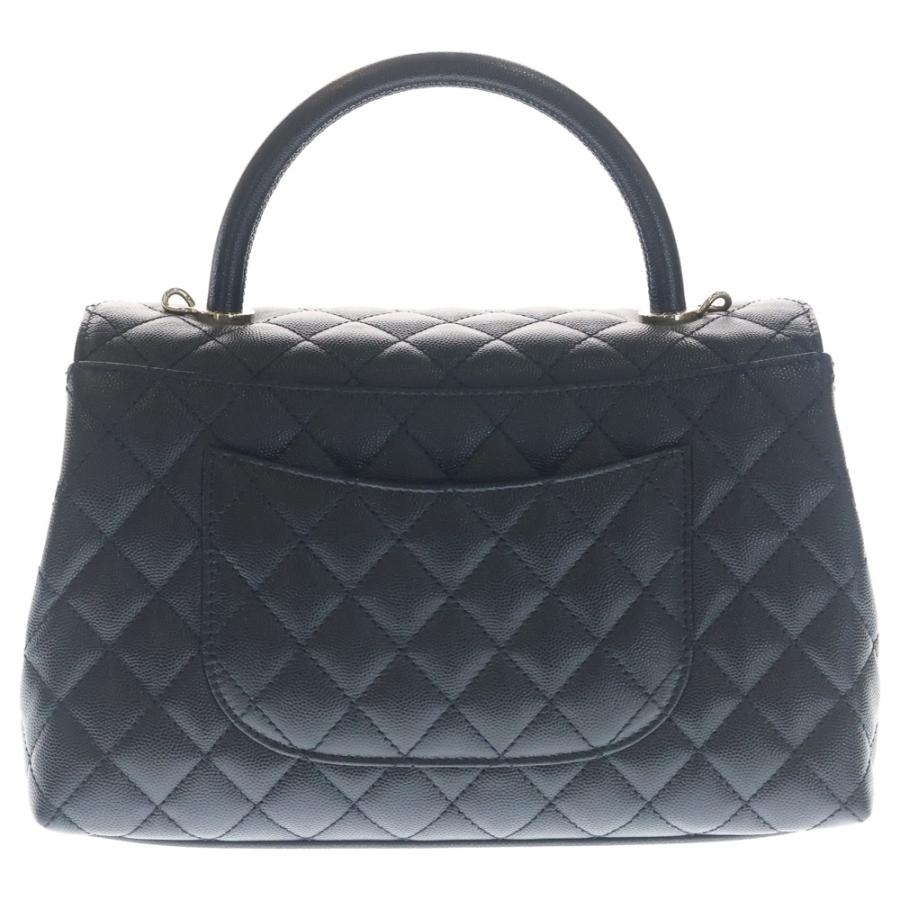【CHANEL】ノベルティ　ココハンドル29 CHANEL（シャネル） ココハンドル 29 ラージ ブラック キャビアスキン