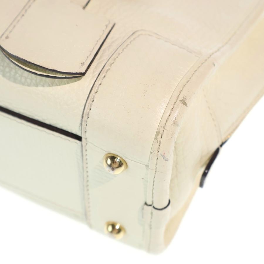 LOEWE ロエベ アマソナ23 2WAYバッグ ショルダーバッグ ハンドバッグ ホワイト アイボリー レザー ゴールド金具 LOEWE（ロエベ） アマソナ23 2WAYバッグ ショルダーバッグ