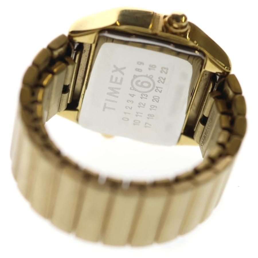 MAISON MARGEILA メゾンマルジェラ MM6×TIMEX T80 SS/QZ ステンレス クォーツ 電池式 リングウォッチ 時計 デジタル文字盤 ゴールド エムエムシックスメゾンマルジェラ MM6×TIMEX T80 SS/QZ ステンレス