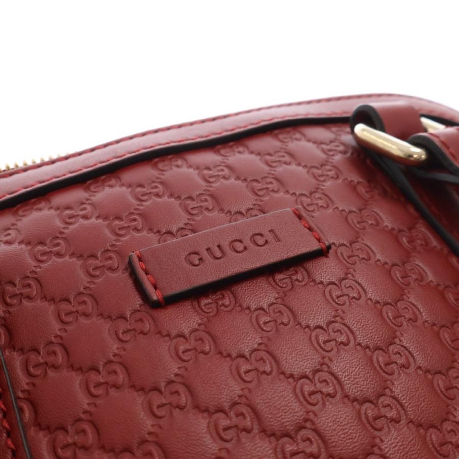 GUCCI グッチ マイクロ グッチシマ 2wayハンドバッグ レッド レザー