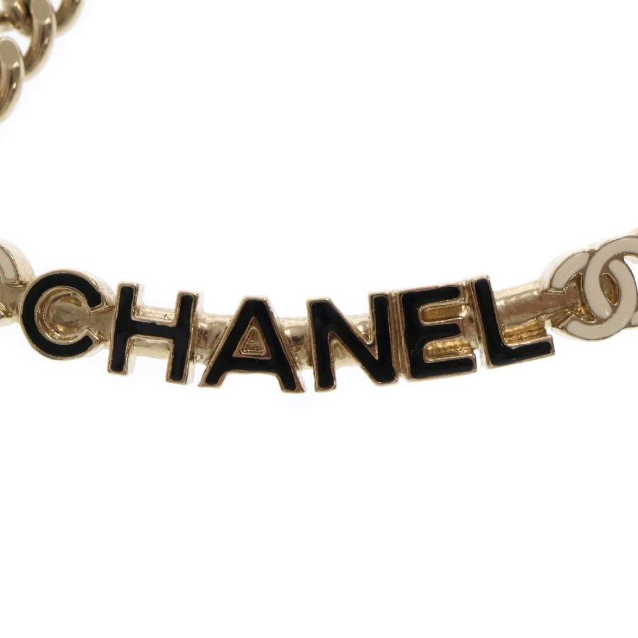 CHANEL シャネル B22S ロゴプレート チェーンチョーカー CHANEL シャネル B22S ロゴプレート チェーンチョーカー
