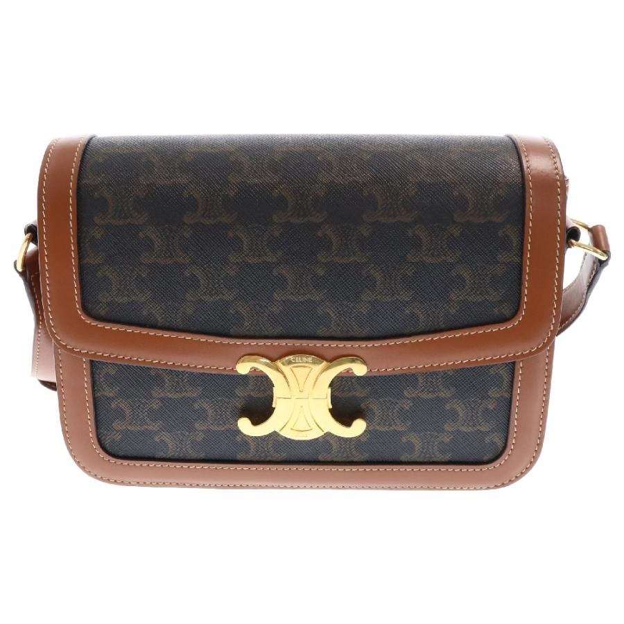 CELINE セリーヌ トリオンフ ティーン カーフスキン ショルダーバッグ 