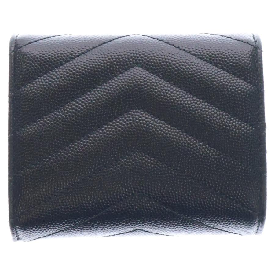 SAINT LAURENT PARIS サンローランパリ 三つ折り財布 ブラック 