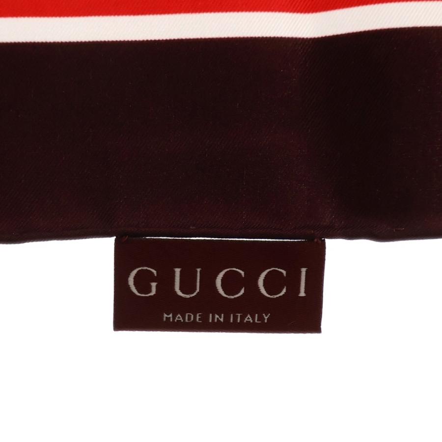 GUCCI（グッチ） GGフローラ 大判スカーフ ピンク×ホワイト シルク