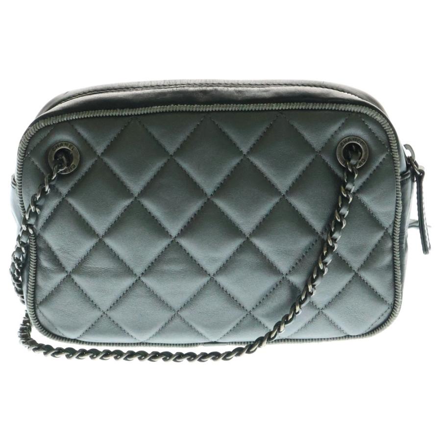 CHANEL シャネル ココマーク シルバー金具 ショルダーバッグ エナメル レディース [中古] CHANEL シャネル ココマーク ショルダーバッグ エナメル ブラック