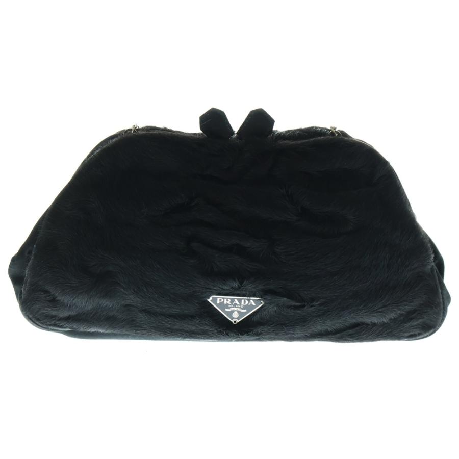 PRADA がま口ポーチ PRADA（プラダ） がま口 チェーンポーチ ハンドバッグ ミニバッグ