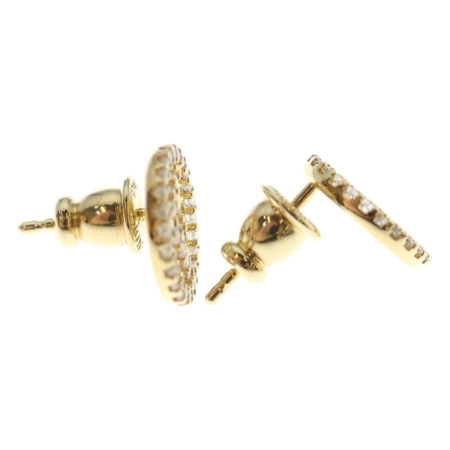 FENDI（フェンディ） エフイズ ロゴ×ラインストーン ピアス ビジュー