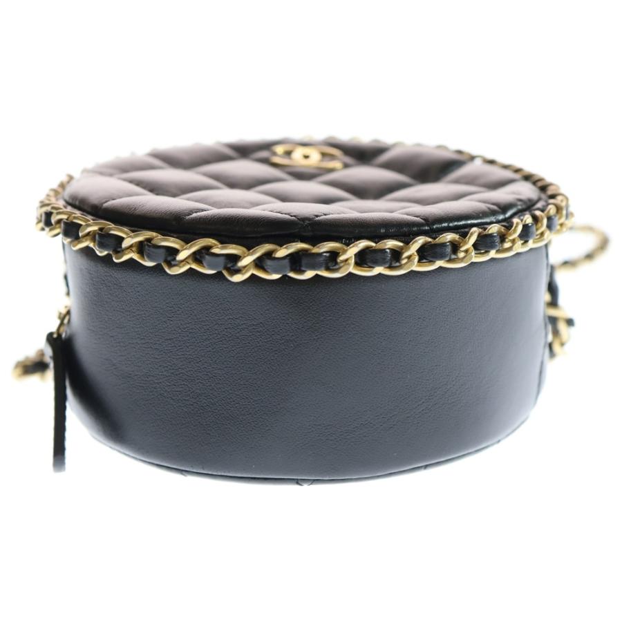 シャネル マトラッセ ラムスキン チェーンショルダーバッグ ブラック ゴールド CHANEL（シャネル） マトラッセ クラシック チェーンショルダーバッグ