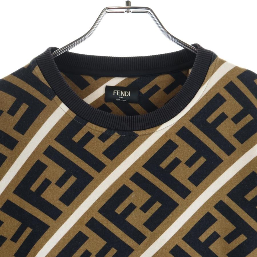 FENDI（フェンディ） ズッカ総柄 クルーネック プルオーバースウェット