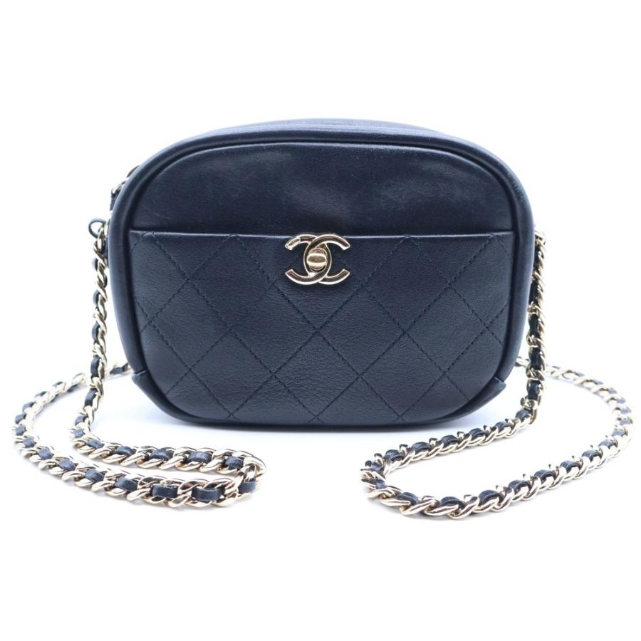 CHANEL シャネル マトラッセ カメラバック チェーンショルダーバック ラムスキン ゴールド金具 ブラック AS0137 CHANEL（シャネル） マトラッセ カメラバック チェーンショルダー