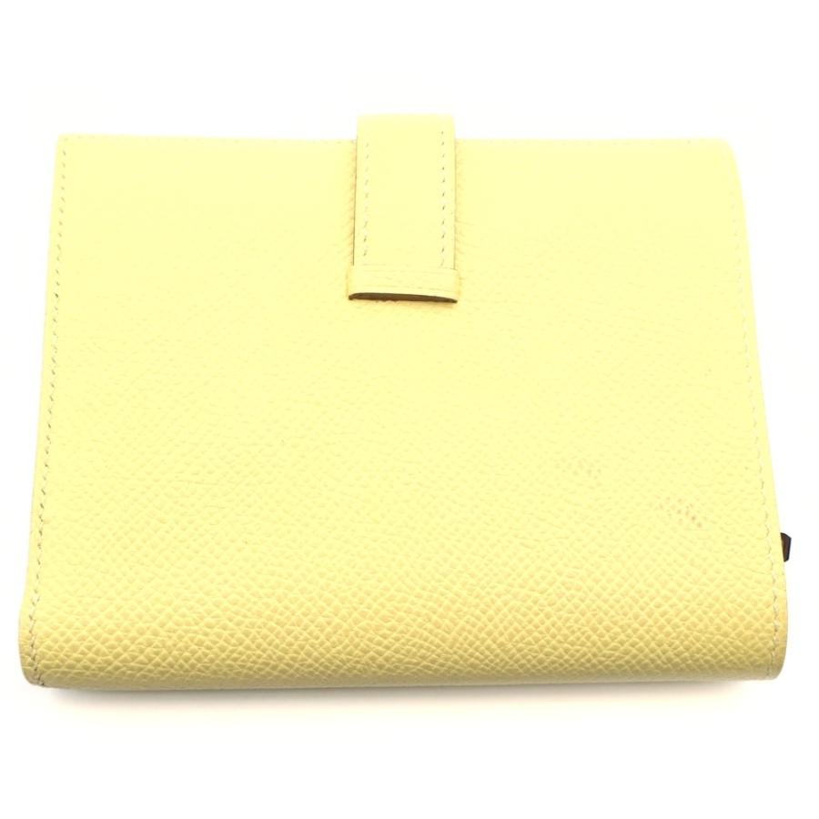 HERMES（エルメス） ベアンコンパクト イエロー エプソン コンパクト