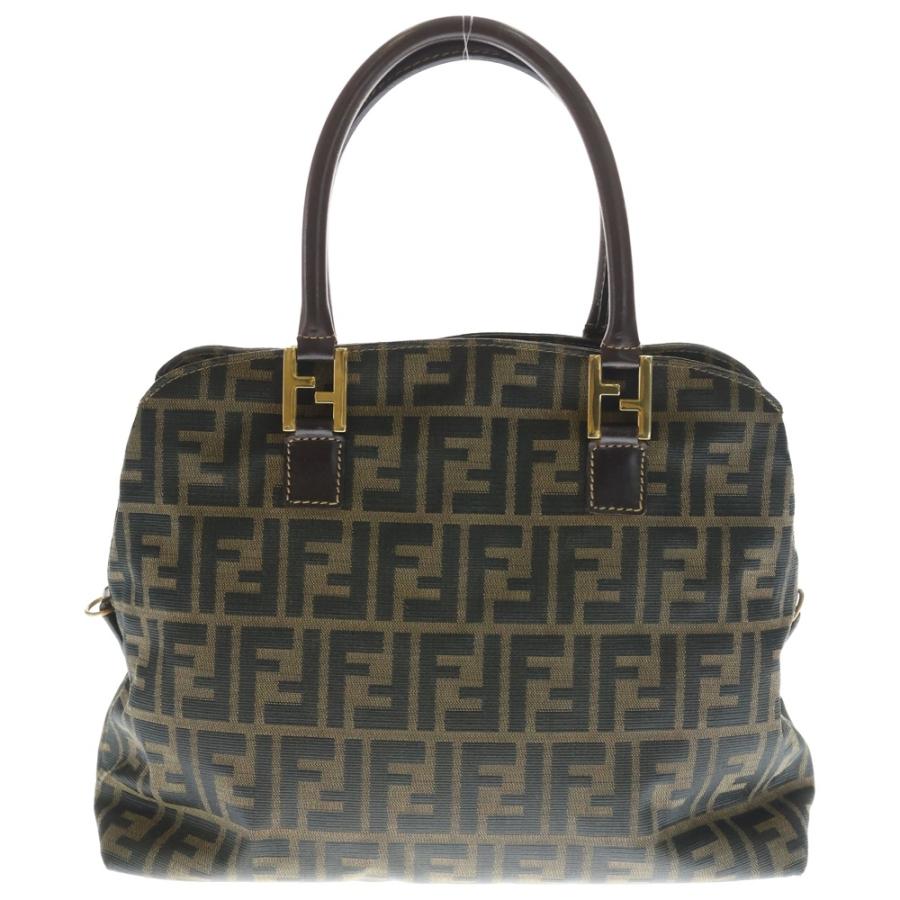 FENDI（フェンディ） ズッカ柄 ロゴ金具 ハンドバッグ トートバッグ