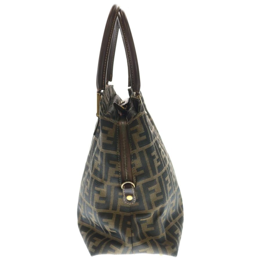 FENDI（フェンディ） ズッカ柄 ロゴ金具 ハンドバッグ トートバッグ
