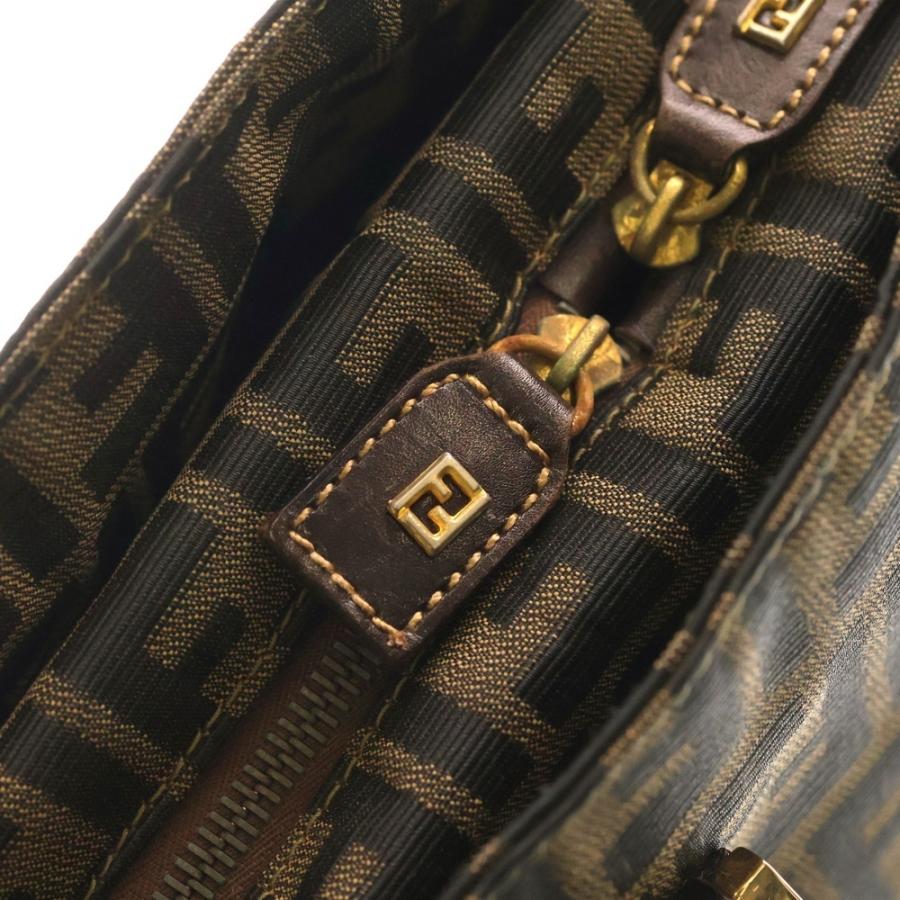 FENDI（フェンディ） ズッカ柄 ロゴ金具 ハンドバッグ トートバッグ