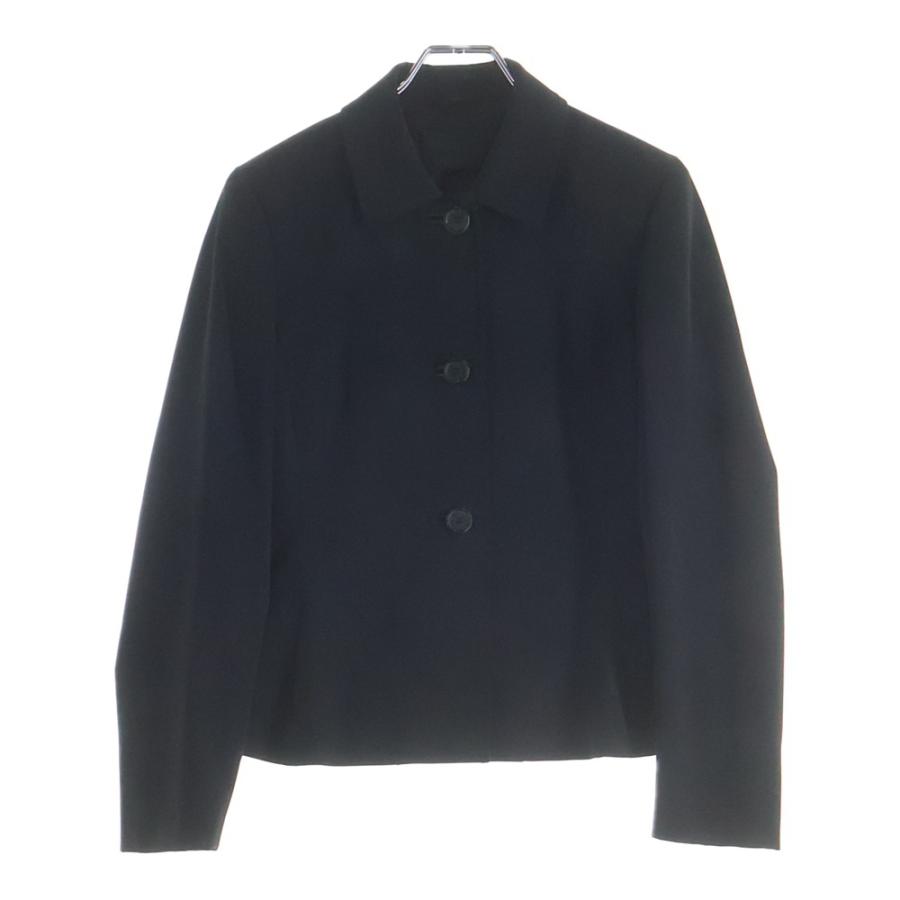 PRADA（プラダ） ステンカラー 3B ジャケット ブラック レディース 