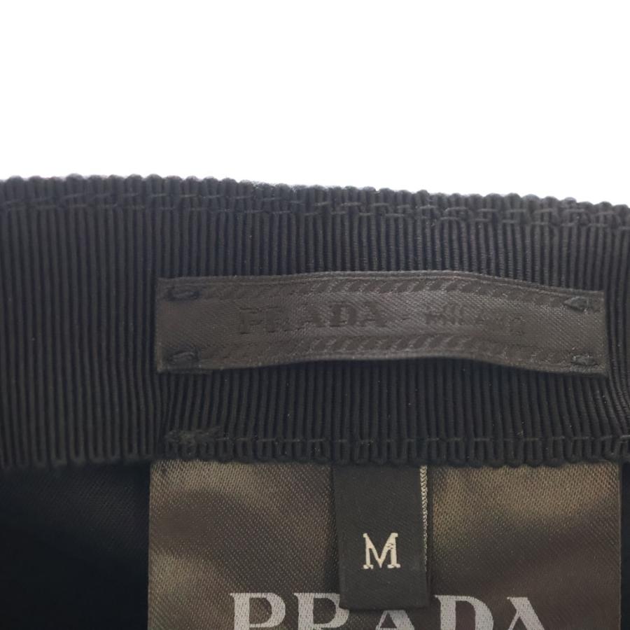 PRADA（プラダ） ロゴ刺繍ナイロンキャップ ブラック #M : BRING Yahoo