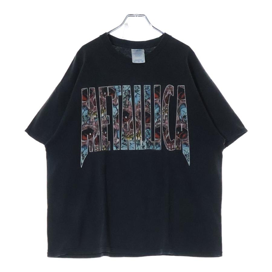 VINTAGE ヴィンテージ 00s METALLICA 2002 PUSHEAD SKULL TEE メタリカ
