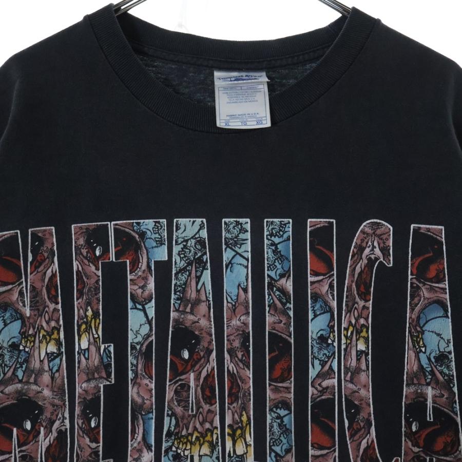 VINTAGE ヴィンテージ 00s METALLICA 2002 PUSHEAD SKULL TEE メタリカ