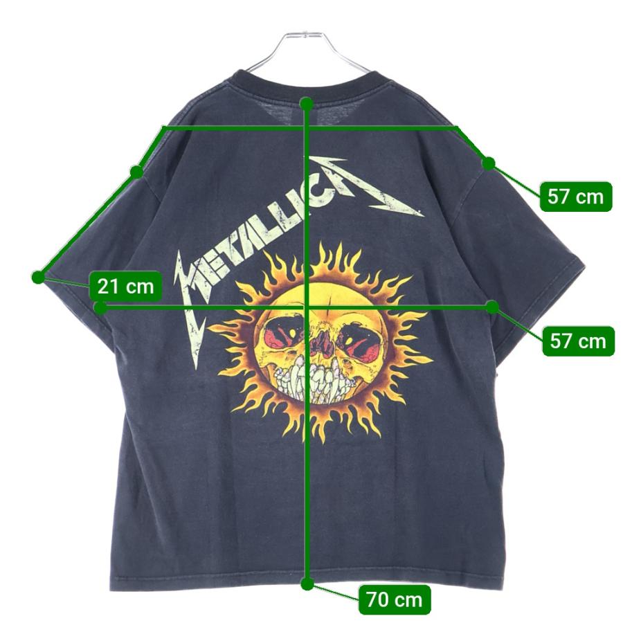 ヴィンテージ 90s METALLICA PUSHEAD BAND FLAME SKULL メタリカ