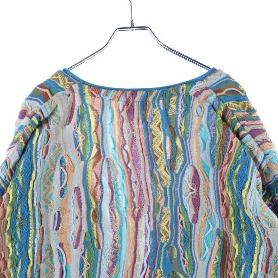 coogi マルチカラー3D カーディガン スリフティルック THRIFTY LOOK ニットカーディガン 3D KNITTING