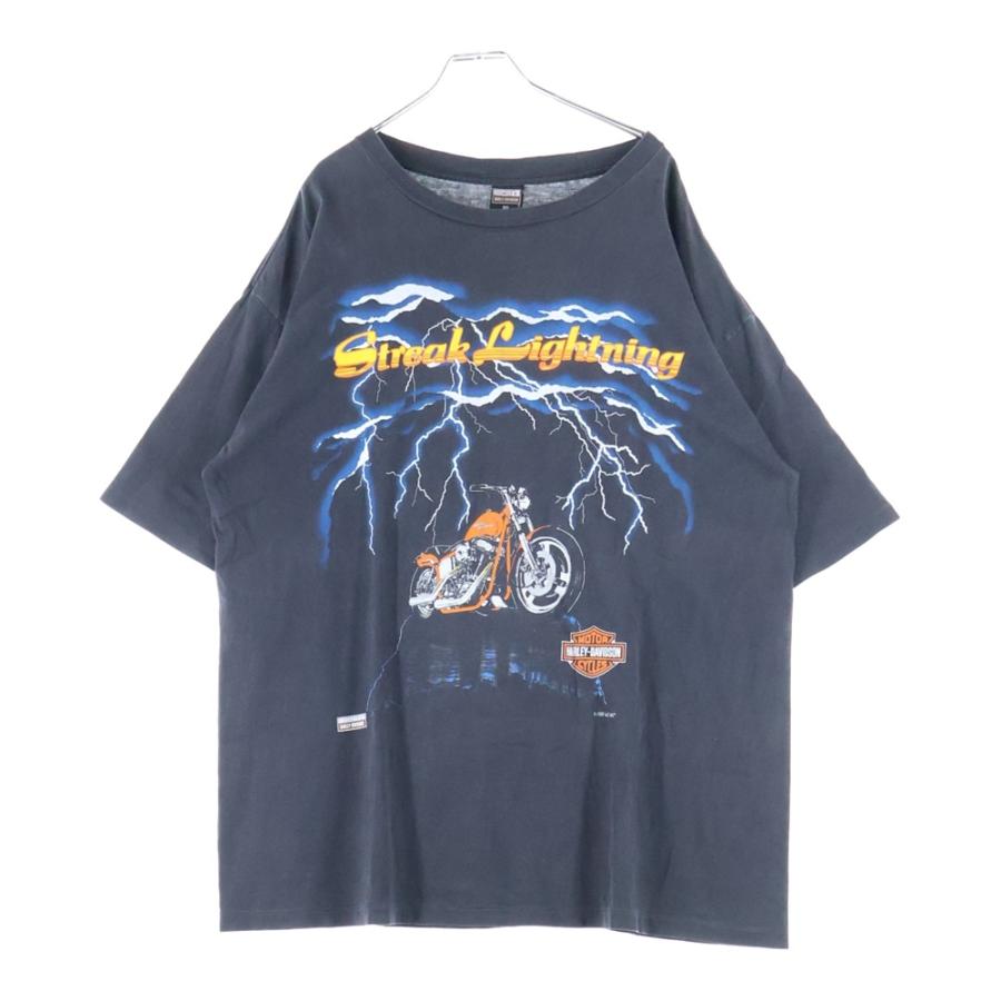 ヴィンテージ 90S HARLEY-DAVIDSON LICENSED LIGHTNING TEE ハーレー