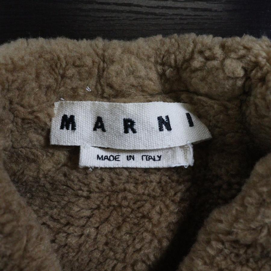 MARNI（マルニ） WOOL CHECK BOA JACKET ウール チェック ボア