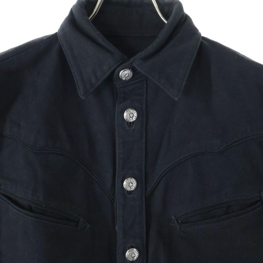 クロムハーツ ブラックデニム ウエスタンシャツ オールド クロムハーツ ブラックデニム ウエスタンシャツ オールド クロムハーツ