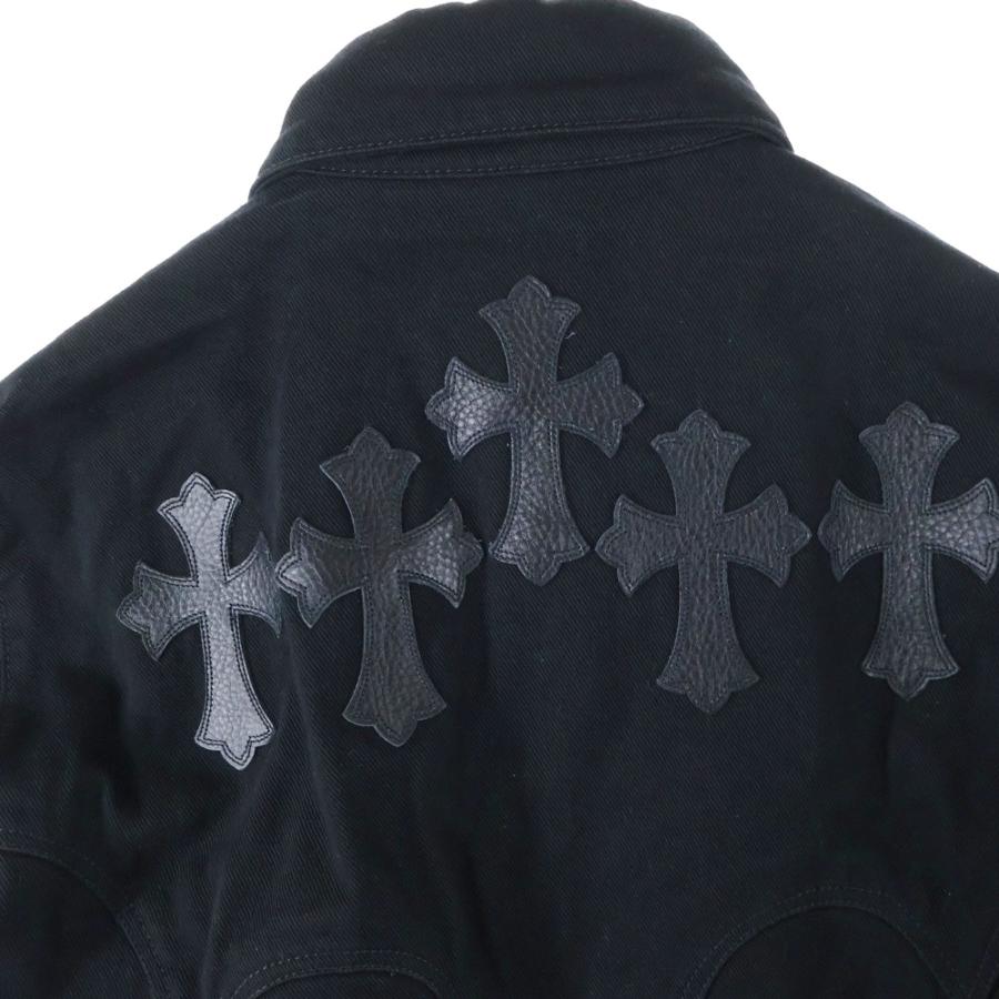 CHROME HEARTS（クロムハーツ） クロスボールボタン ブラックデニム
