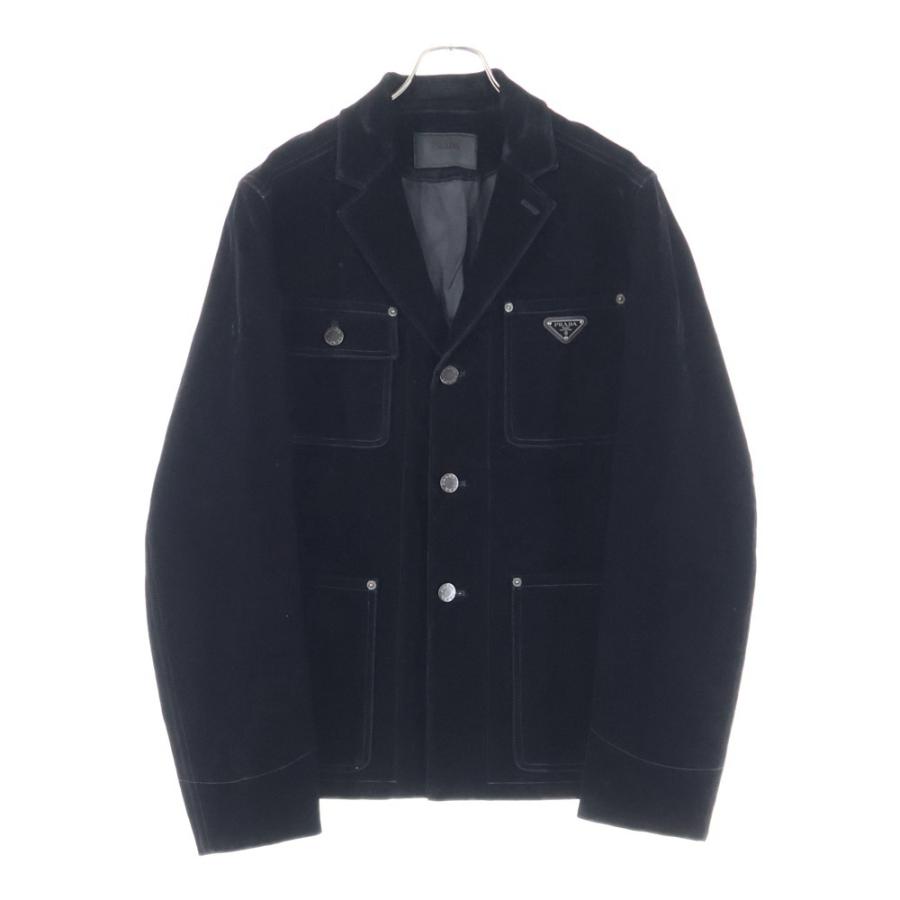 PRADA（プラダ） 24SS Velvet Denim Blouson Jaket トライアングルロゴ