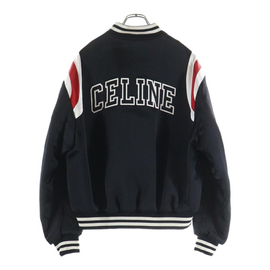 CELINE（セリーヌ） Cパッチ サテン ボンバージャケット ブルゾン