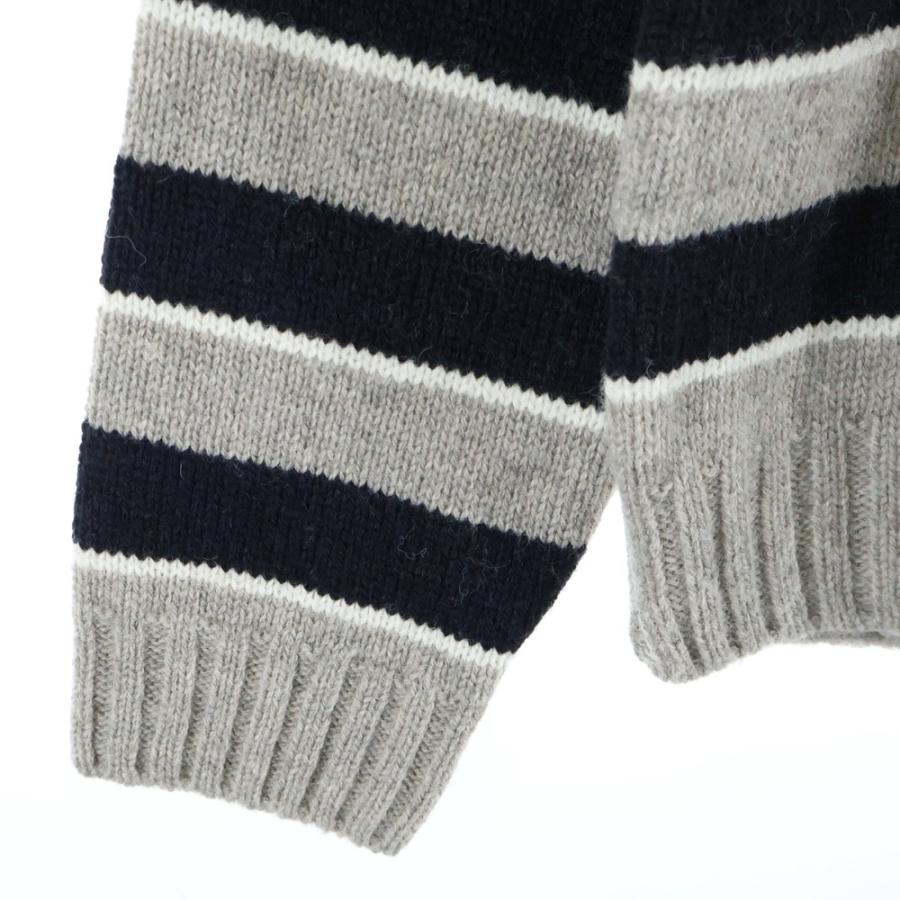 CELINE（セリーヌ） 23AW トリオンフ刺繍ストライプクルーネックニット