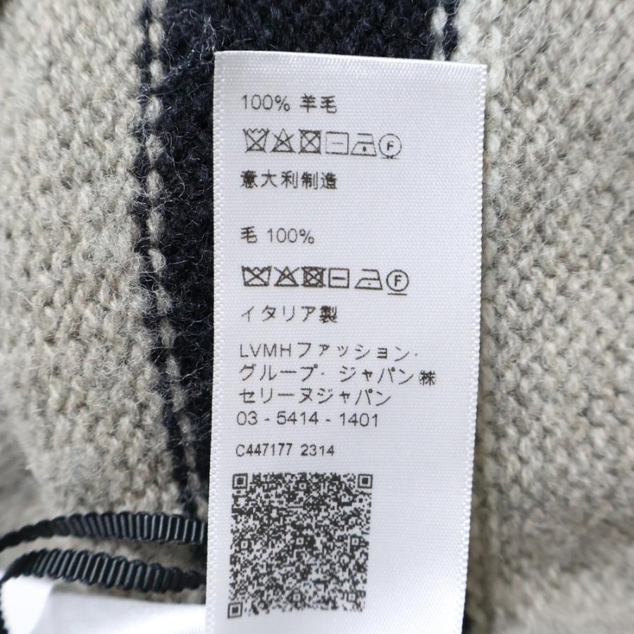 CELINE セリーヌ グレー スウェット風 長袖ニットセーター フィービー期 セリーヌ CELINE *フィービー期カシミヤチャンキーニット*Sプル