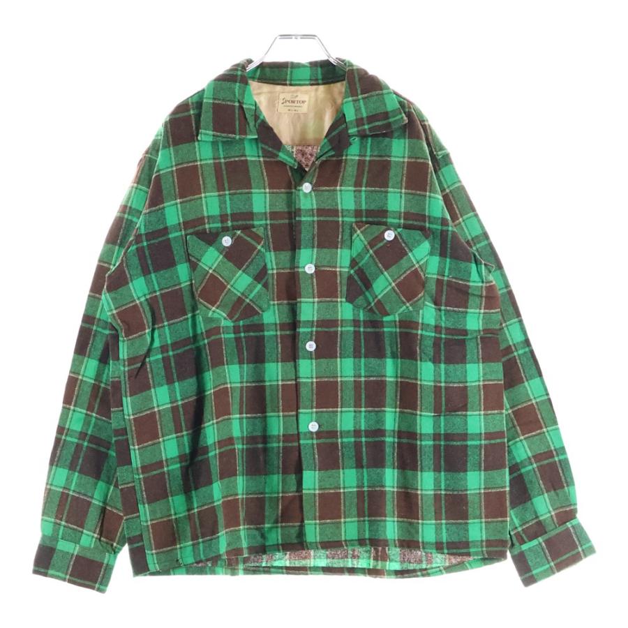 VINTAGE ヴィンテージ 50S SPORTOP CHECK L/S SHIRT チェック 長袖