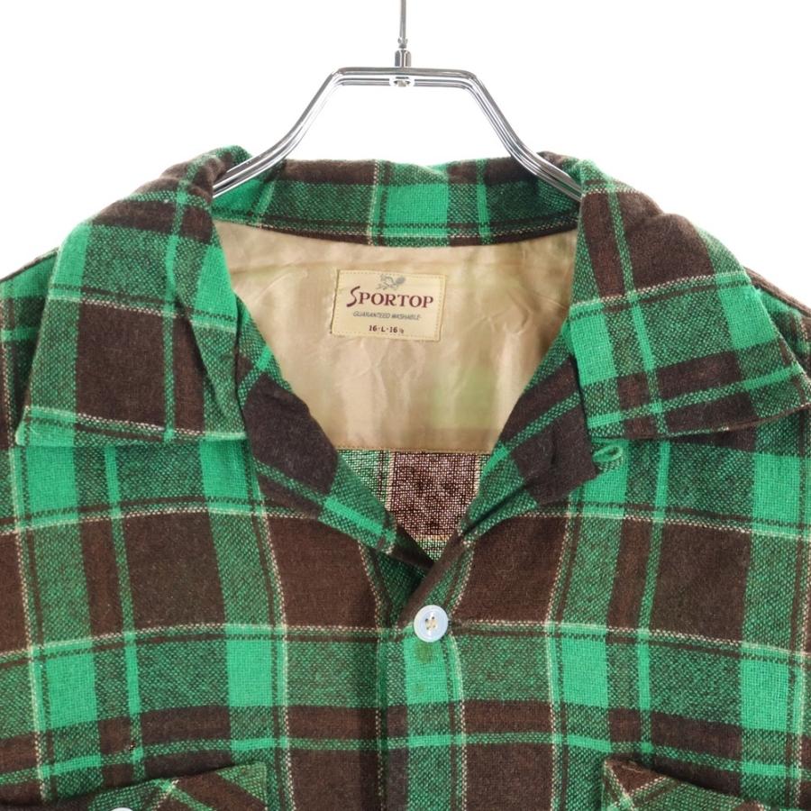 VINTAGE ヴィンテージ 50S SPORTOP CHECK L/S SHIRT チェック 長袖