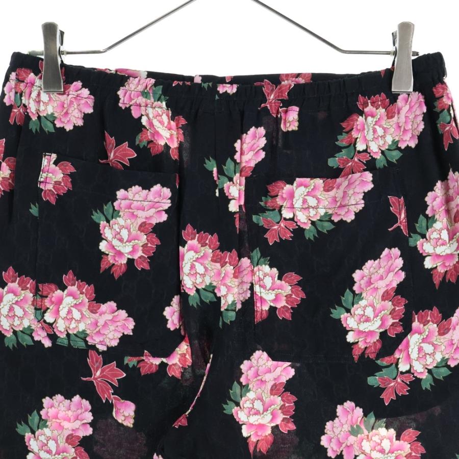 GUCCI（グッチ） GG柄 花柄 ハーフパンツ ショートパンツ ブラック