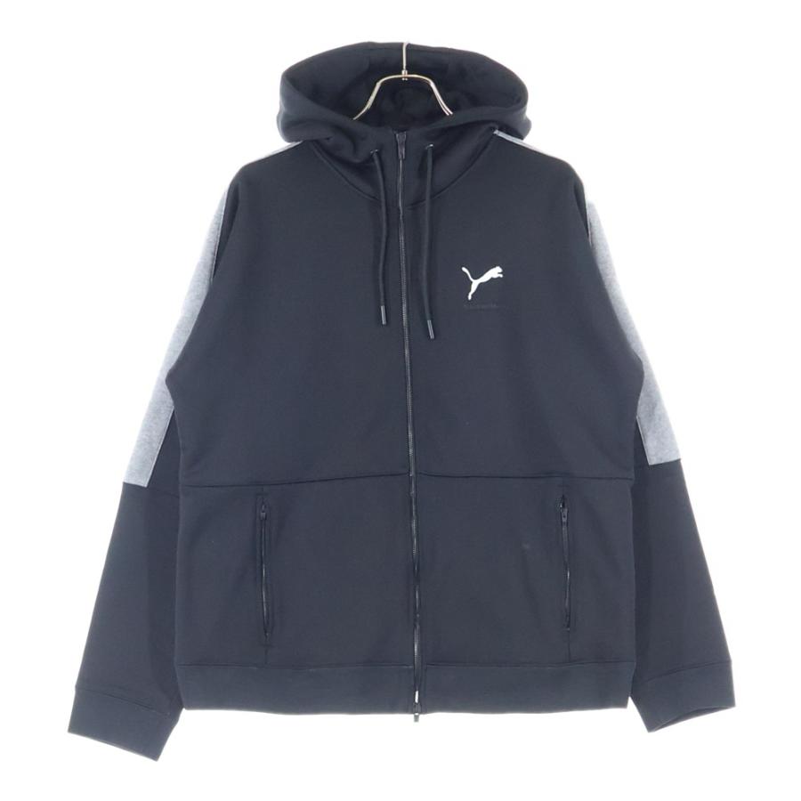 バレンシアガ ×プーマ PUMA  846912 TTVB4 ロゴ刺繍ジップアップパーカー メンズ XL BALENCIAGA（バレンシアガ） 25AW ×PUMA HOODED TRACKSUIT 846912