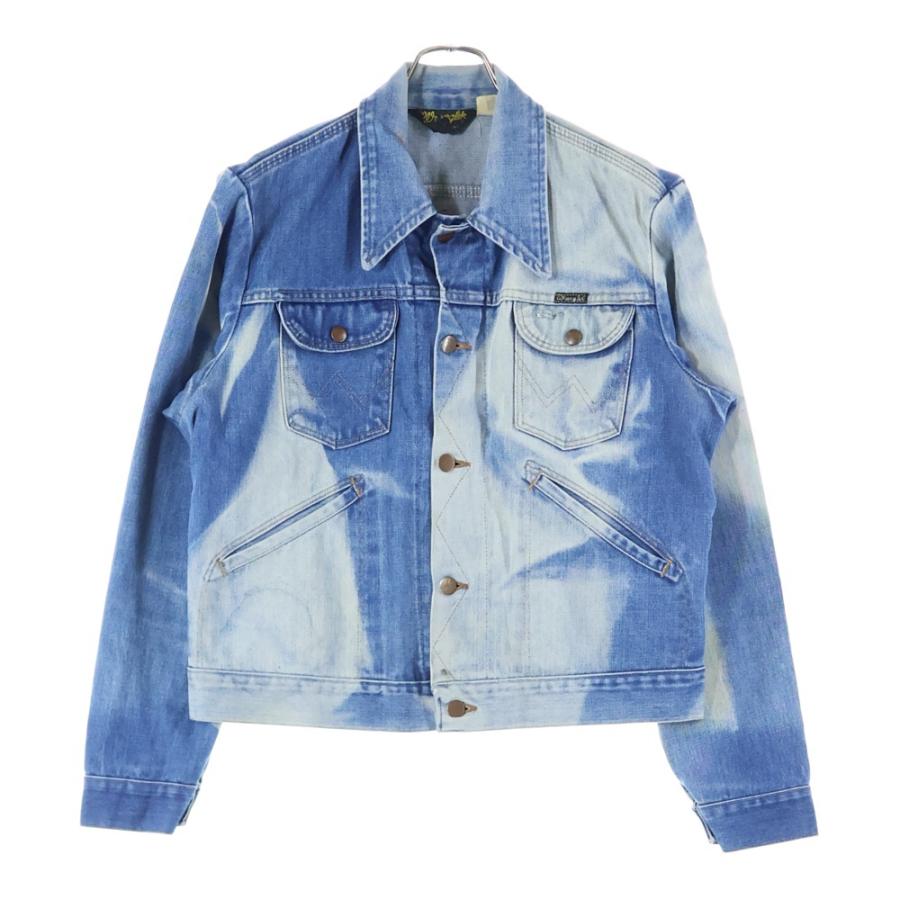 ラングラー Wrangler 126PW 70年代　黒タグ　サイズ42 Wrangler（ラングラー） 70S VINTAGE 126PW デニムジャケット ブリーチ