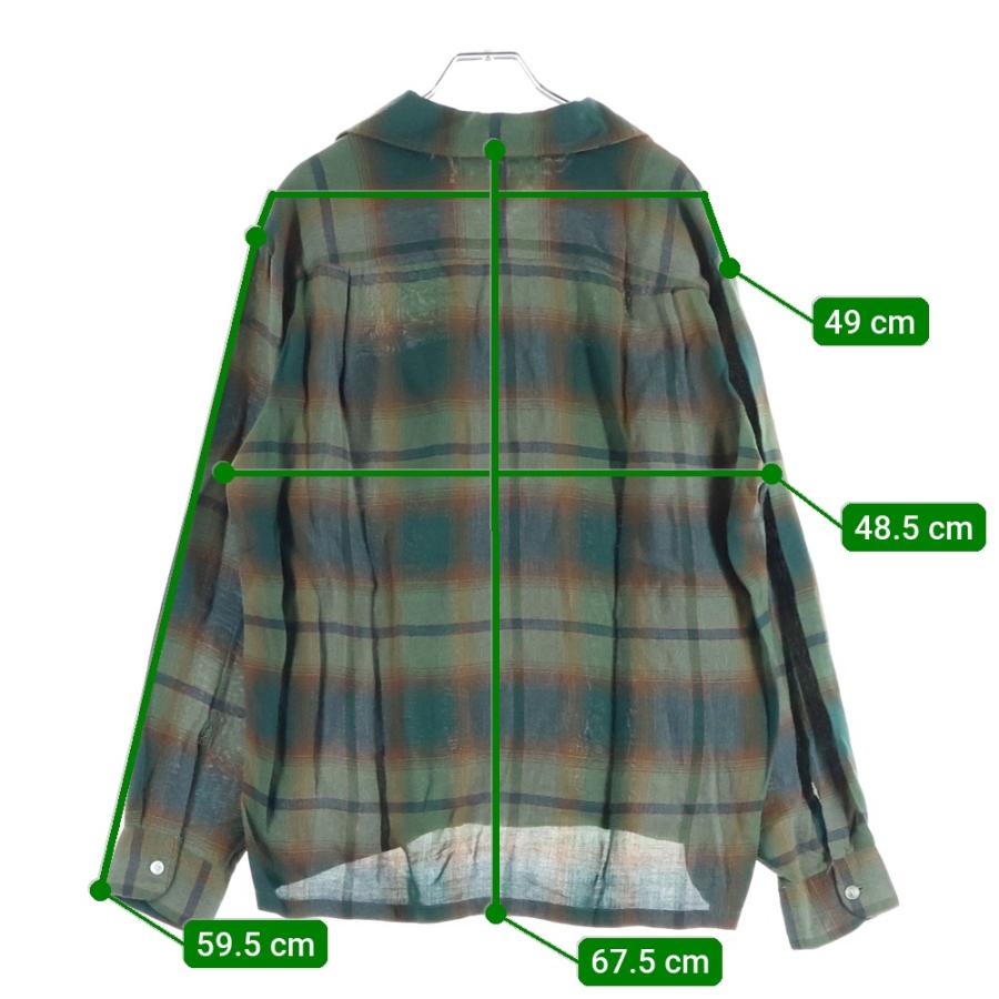 VINTAGE ヴィンテージ 70S SEARS THE MEN'S STORE RAYON OMBRE CHECK L