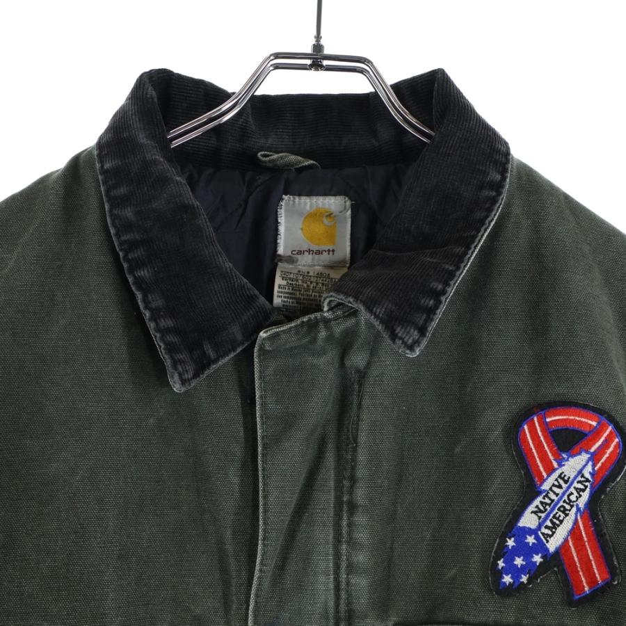 90s USA製 Carhartt カーハート トラディショナルジャケット モス 90s USA製 Carhartt カーハート トラディショナルジャケット モス