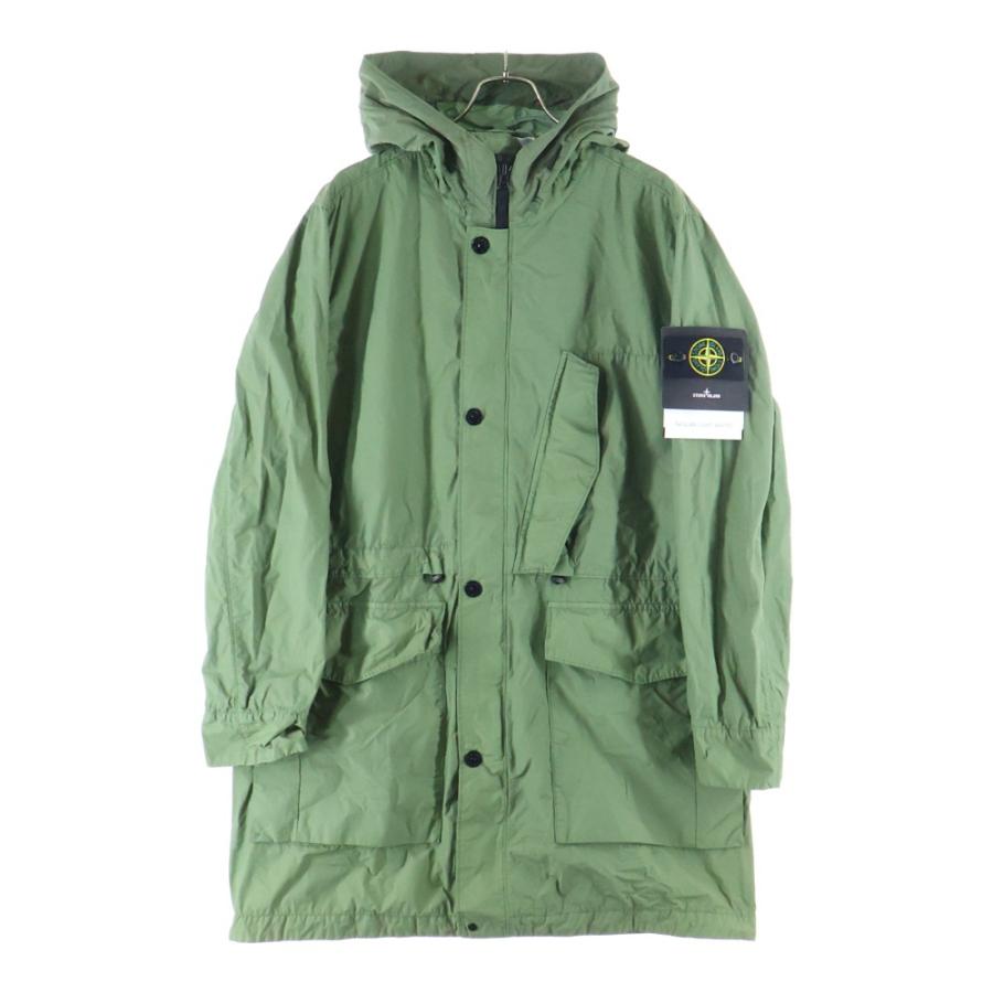 STONE  パーカー カーキ　Ｓ 中古・古着通販】STONE ISLAND (ストーンアイランド) ジップパーカー