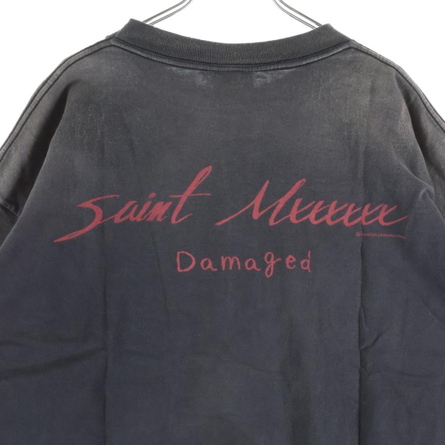 SAINT MICHAEL セントマイケル 25SS S/S T-SHIRT DAMAGED 両面プリント 