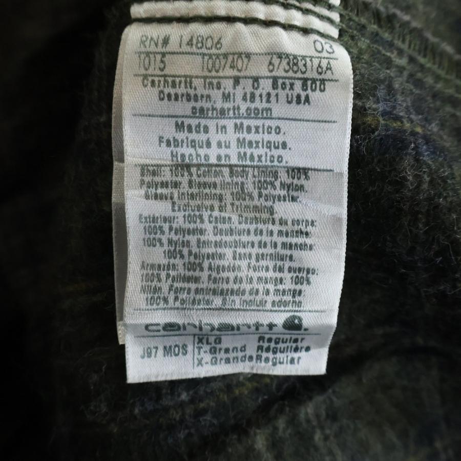 Carhartt（カーハート） 10S DETROIT JACKET 15年 メキシコ製 企業