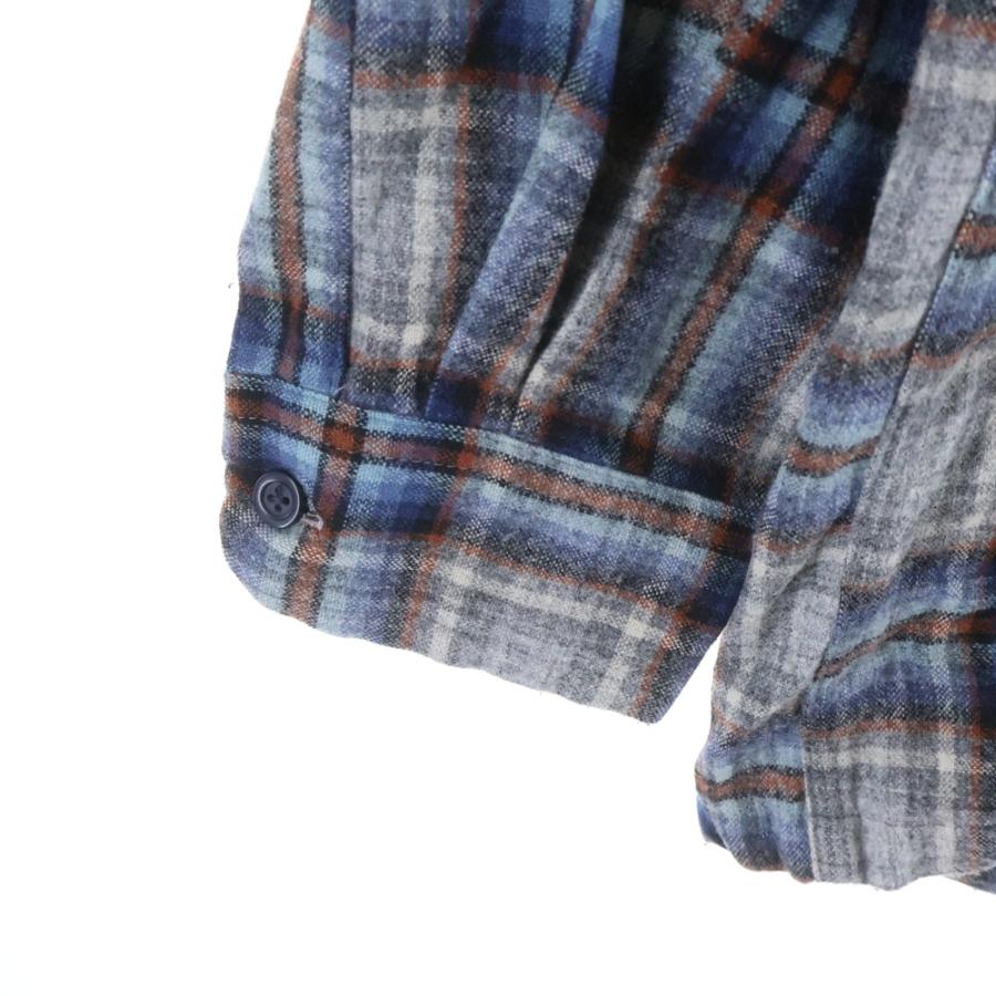 や*ず様 ペンドルトン ボードシャツ L ウール チェック ブルー グレー　メン PENDLETON（ペンドルトン） 90-00S WOOL CHECK L/S BOARD SHIRT ウール