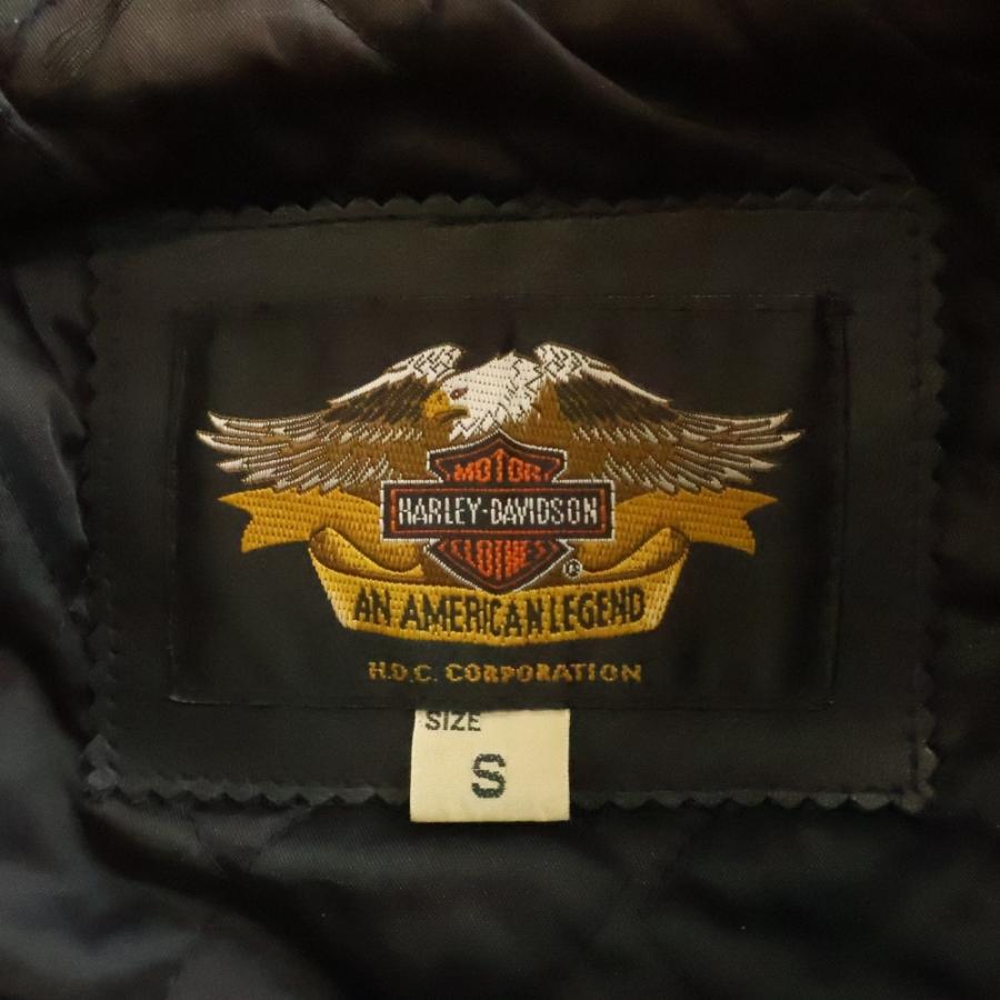 HARLEY DAVIDSON ハーレーダビッドソン LOUD PIPES SAVE LIVES DOUBLE RIDERS LETHER JACKET ダブル ライダース 牛革 レザー ジャケット ブラック 40180 Harley Davidson（ハーレー・ダビッドソン） LOUD PIPES SAVE LIVES