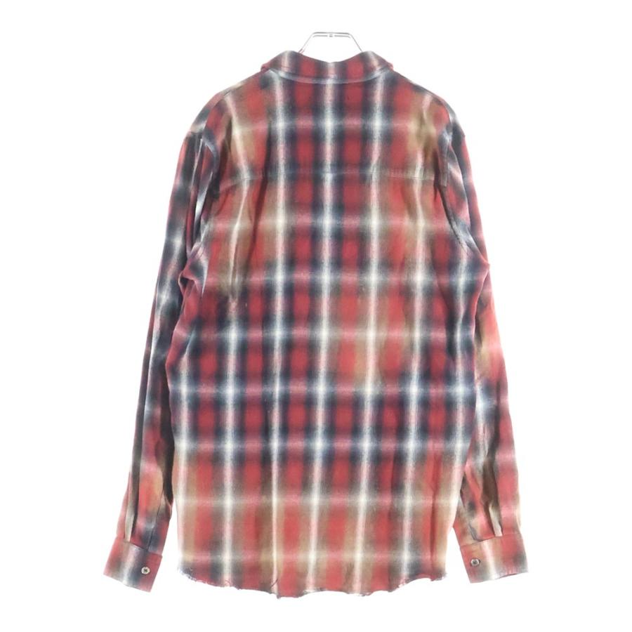 AMIRI（アミリ） RAYON COTTON OMBRE L/S CHECK SHIRT USA製 レーヨン