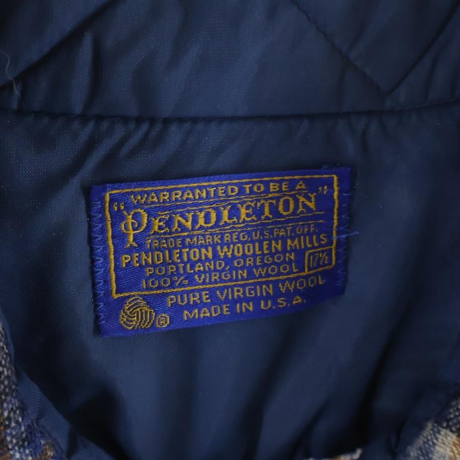 PENDLETON（ペンドルトン） 70S CHECK L/S WOOL BOARD SHIRT USA製